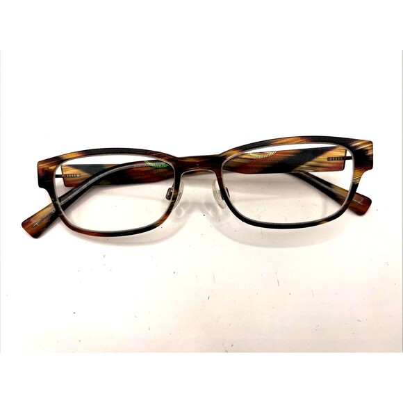Plastic Slim Eyeglasses PL10502 Japan Designer Frames Only Brown 51-18-145 main image 4